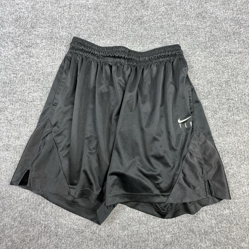 Nike Shorts Mens Medium Black Mesh 7 Inseam Dri-FIT Fly Basketball Gym Athletic
